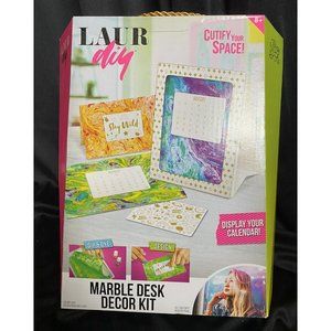 Laur DIY Marble Desk Decor Kit Dip & Dye Design Display Your Own Calendar NEW